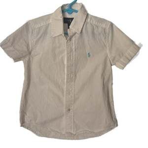 Polo Ralph Lauren Short-Sleeve Solid Oxford Top - Size 4